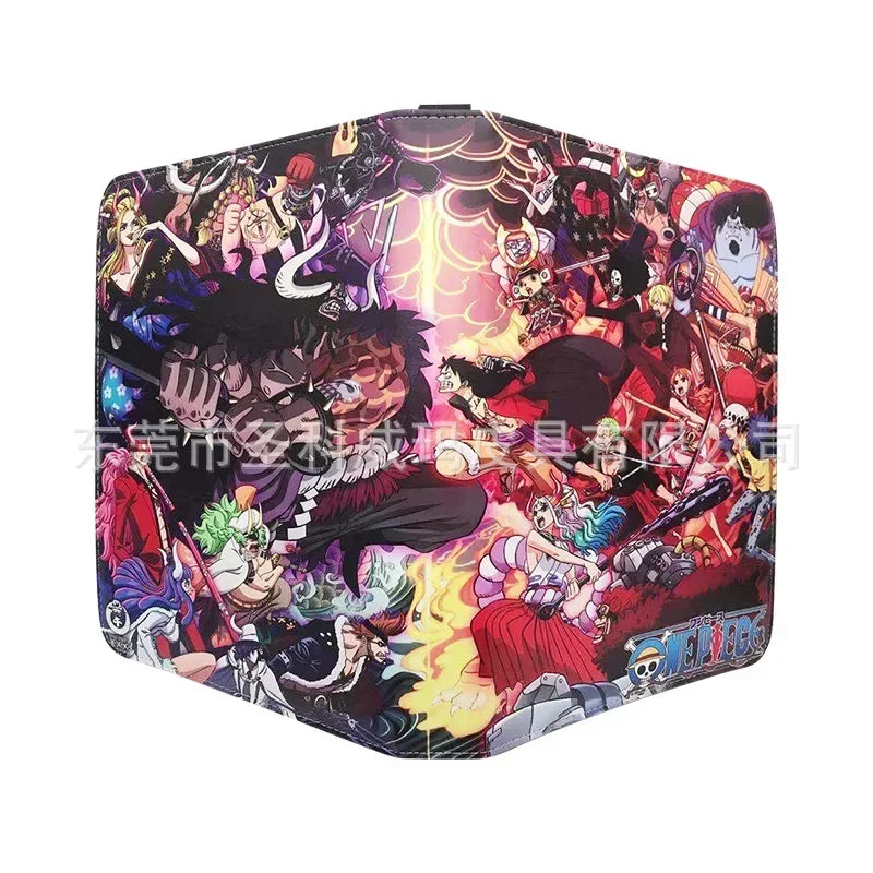 540Pcs 9 Pocket Anime One Piece Luffy Zoro Cards Book zipper PU leather Cards Binder Display Game Collection Card Kids Toy Gift