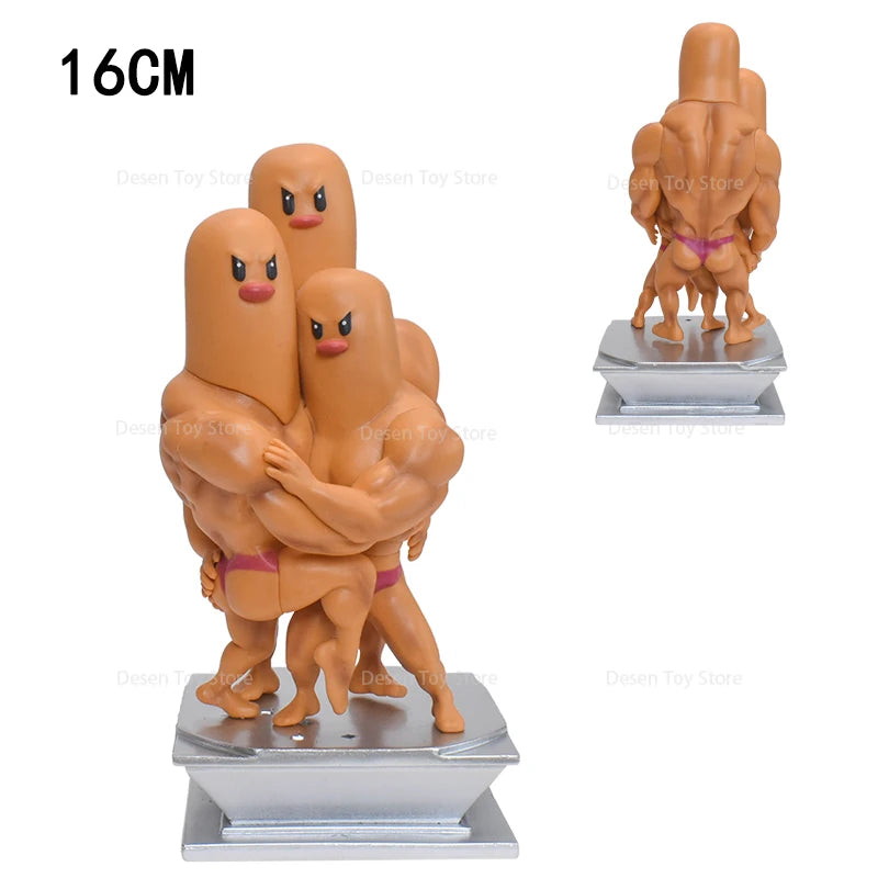 13 Styles Pokemon Muscle Figures Fitness Magikarp Snorlax Dugtrio Psyduck Squirtle Bulbasaur Gengar PVC Action Model Figures Toy