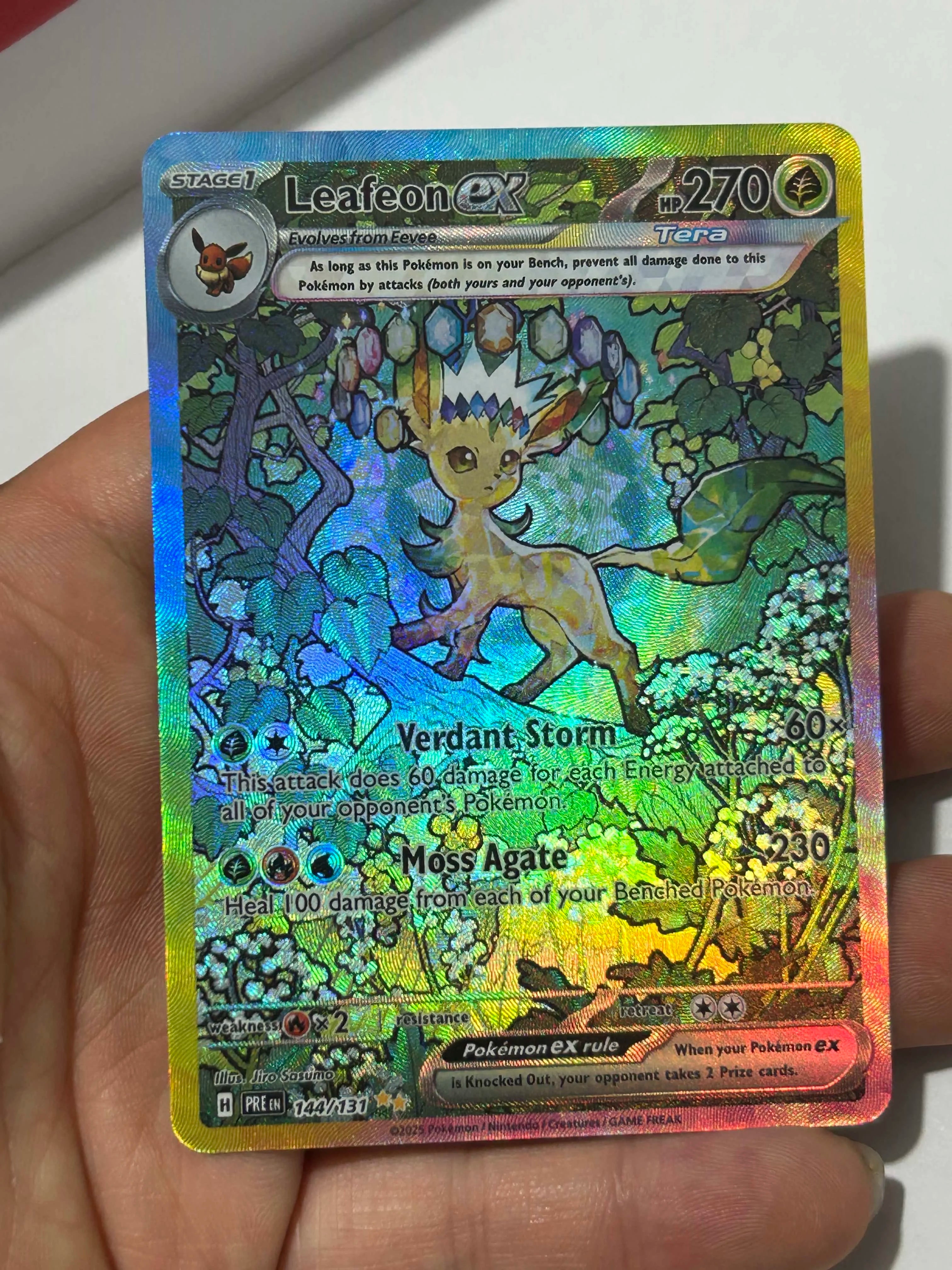 Anime Eeveelution Card Sv8 Eevee  Umbreon Sylveon Leafeon Vaporeon  151 High Quality Trading PTCG Hobby Collectible Card Gift