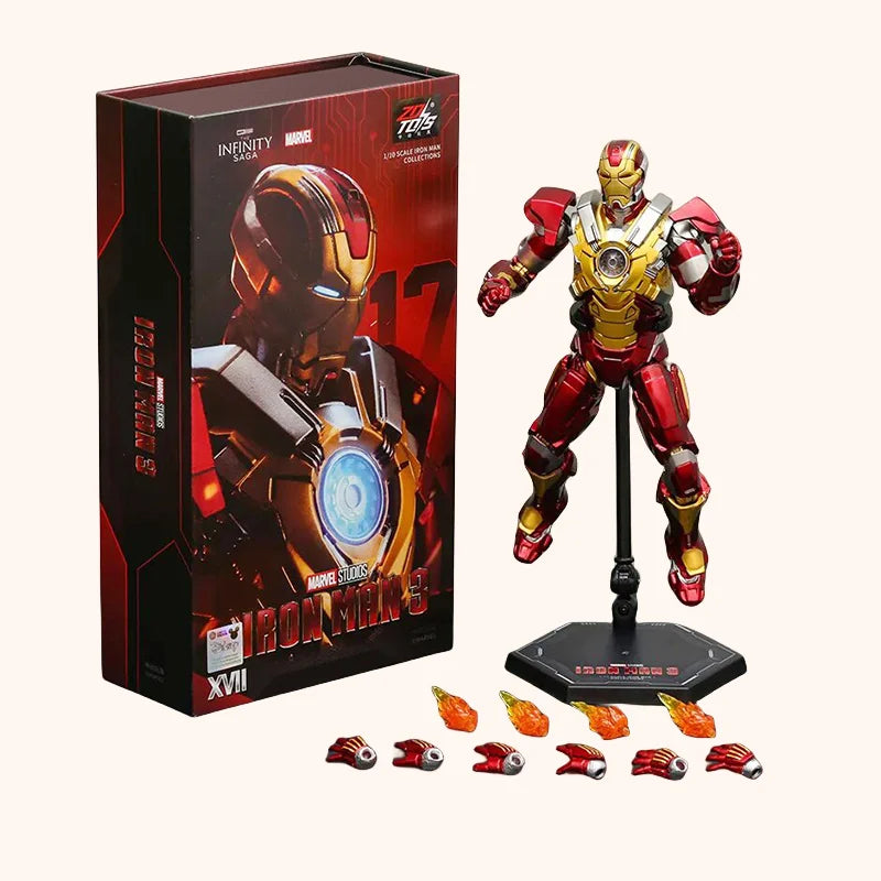 ZD Toys Iron Man Action Figure Iron Patriot MK1-7 MK17 MK33 MK85 MK30 War Machine Legends Avengers Tony Stark Collect Toy Gift