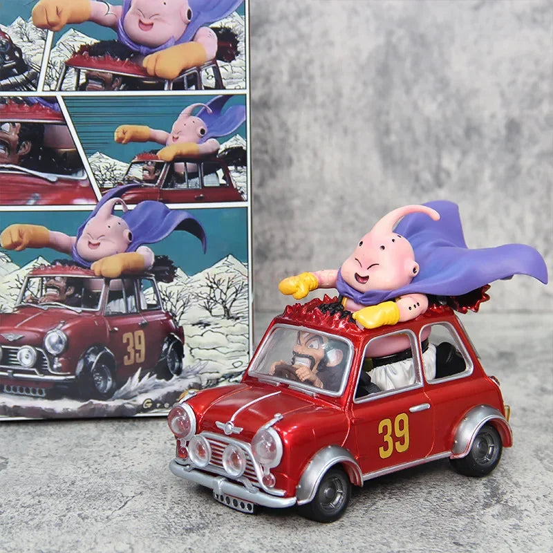 14cm Dragon Ball Z Fat Buu Anime Figures Majin Buu Figurine Mr. Satan Drive Car Pvc Statue Collectible Model Decoration Gift Toy