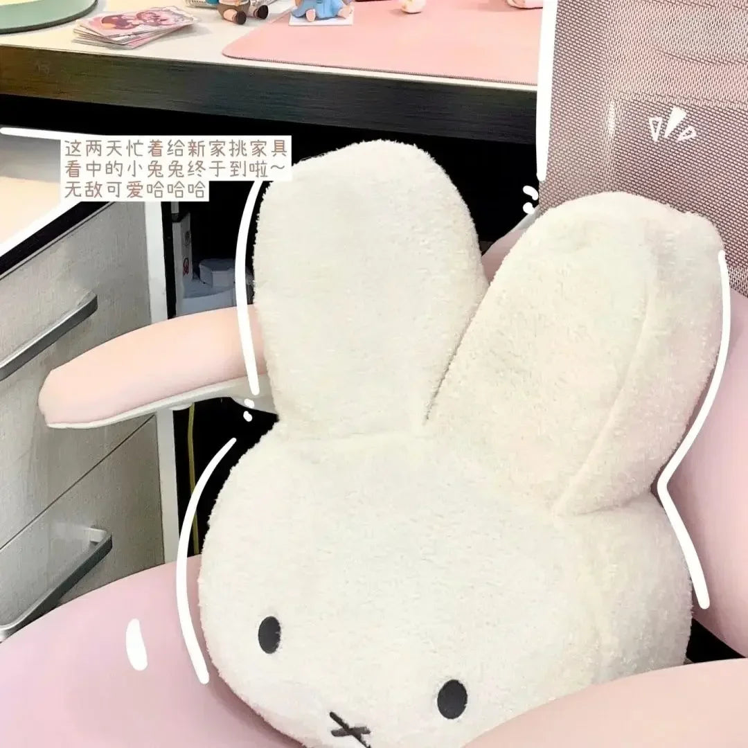 Miffy New Kawaii Plush Pillow Cute Miffy Sweet Doll Toy Creative Room Decoration Cartoon Ornaments Sofa Pillow Birthday Gift