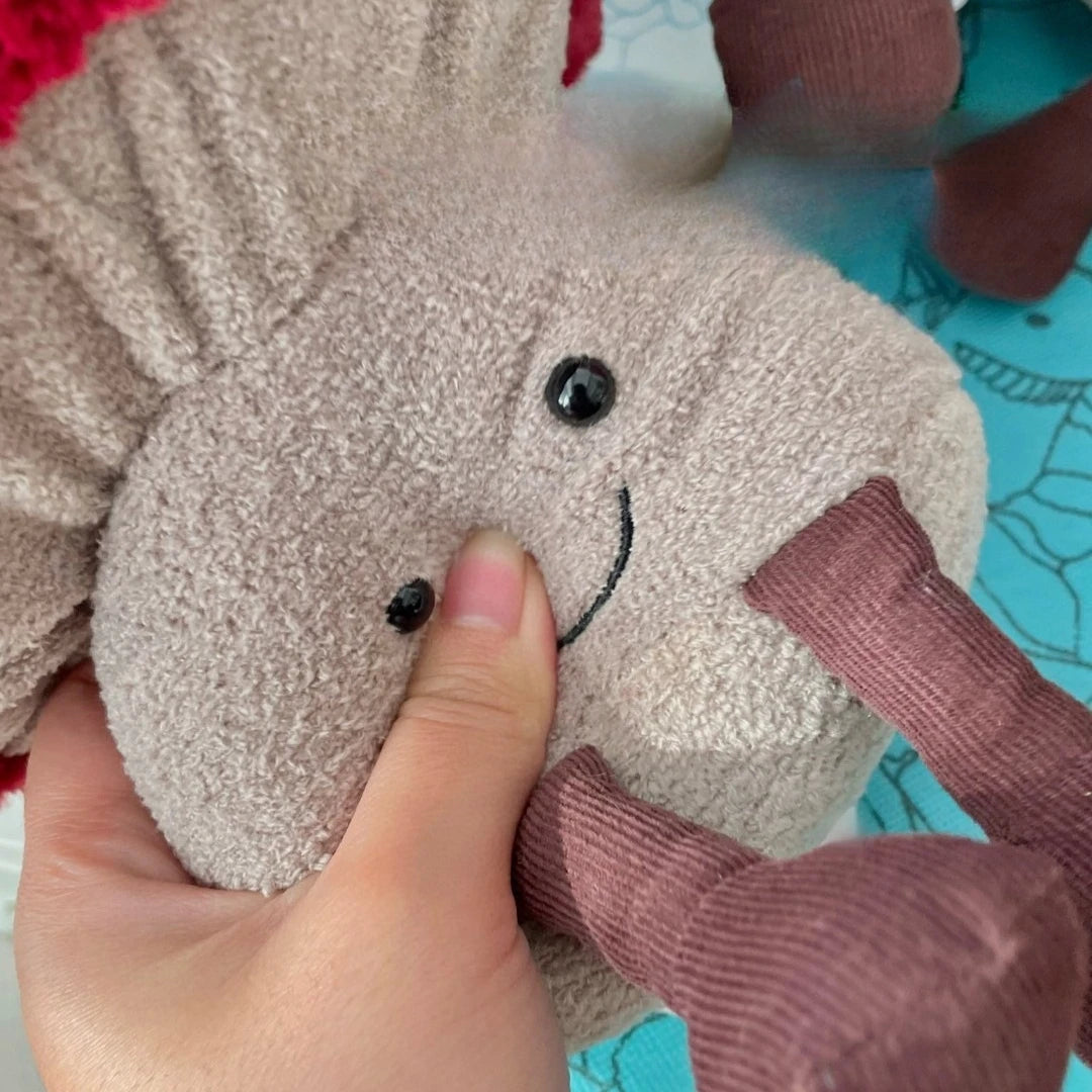 Jellycat With Tags Jellycat Fun Mushroom Soothing Plush Toy Companion Cute Pendant Doll Girl Birthday Holiday Gift Stuffed