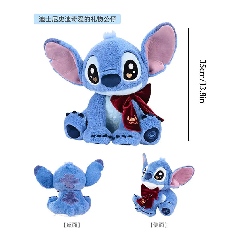 Disney Stitch Plush Toy Anime Doll keyring Cartoon & Cute Children's Toys Backpack Pendant valentines Gift