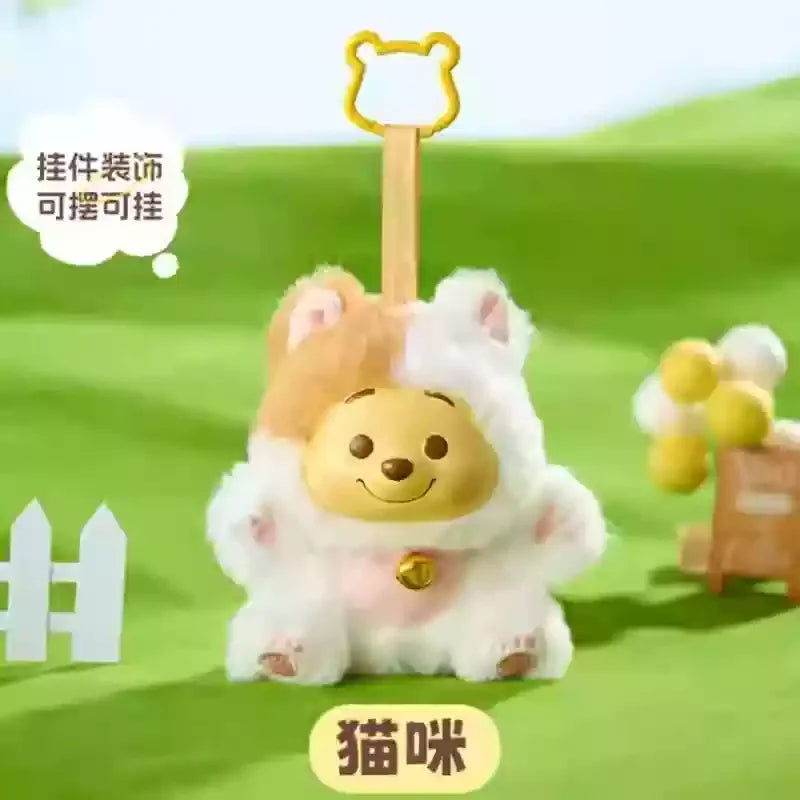 Miniso Disney Pooh Bear Pendant Blind Box Series Naughty Party Vinyl Children'S Toy Cute Model Birthday Gift Ornament Collect
