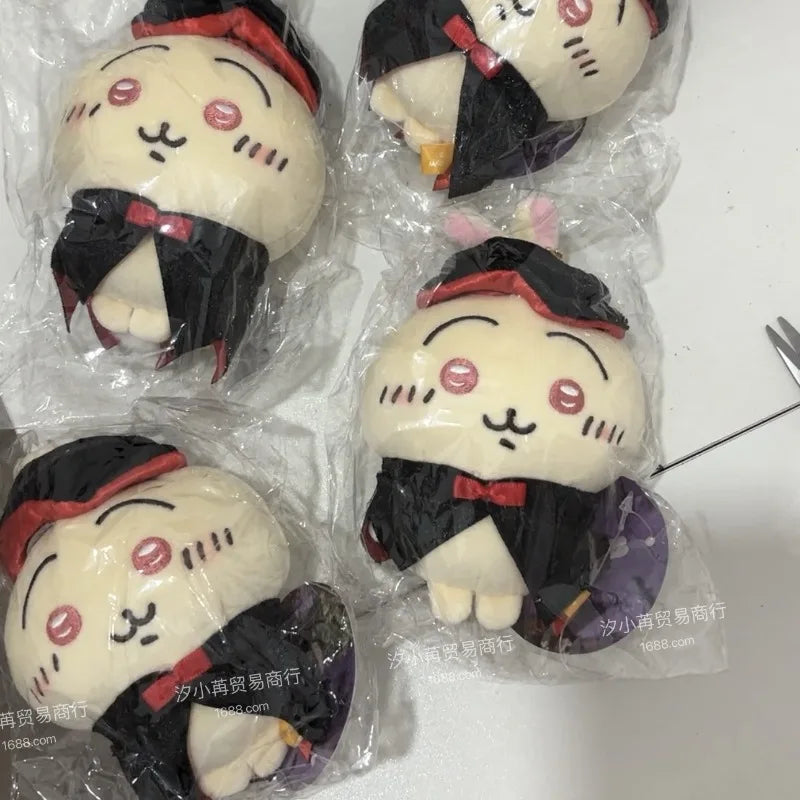 Cartoon Plush Doll Chiikawa Vampire Usagi Halloween Limited Series Bead Chain Keychain Doll Cute School Bag Pendant Decoration