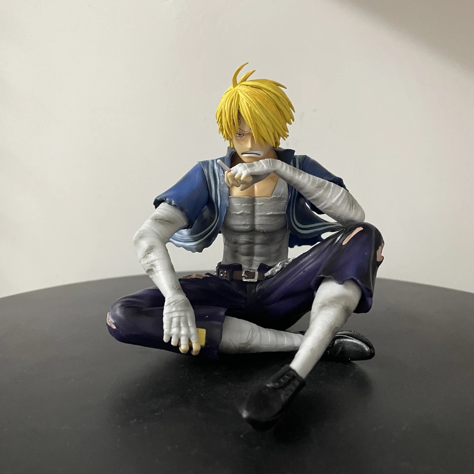12cm One Piece Sanji Figures Battle Damage Lust Action Figures PVC Model Statue Collection Desktop Deoration Birthday Toys Gift