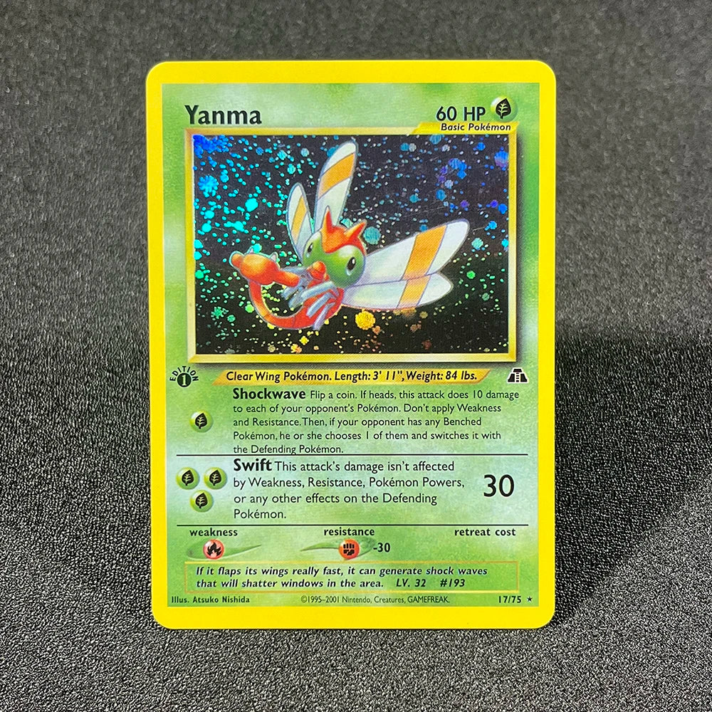 PKM Cards 1996 Years 1st Gym Set English Cards PTCG Charizard Blastoise Venusaur Game Anime Collection Cards Gift Toy Proxy Card