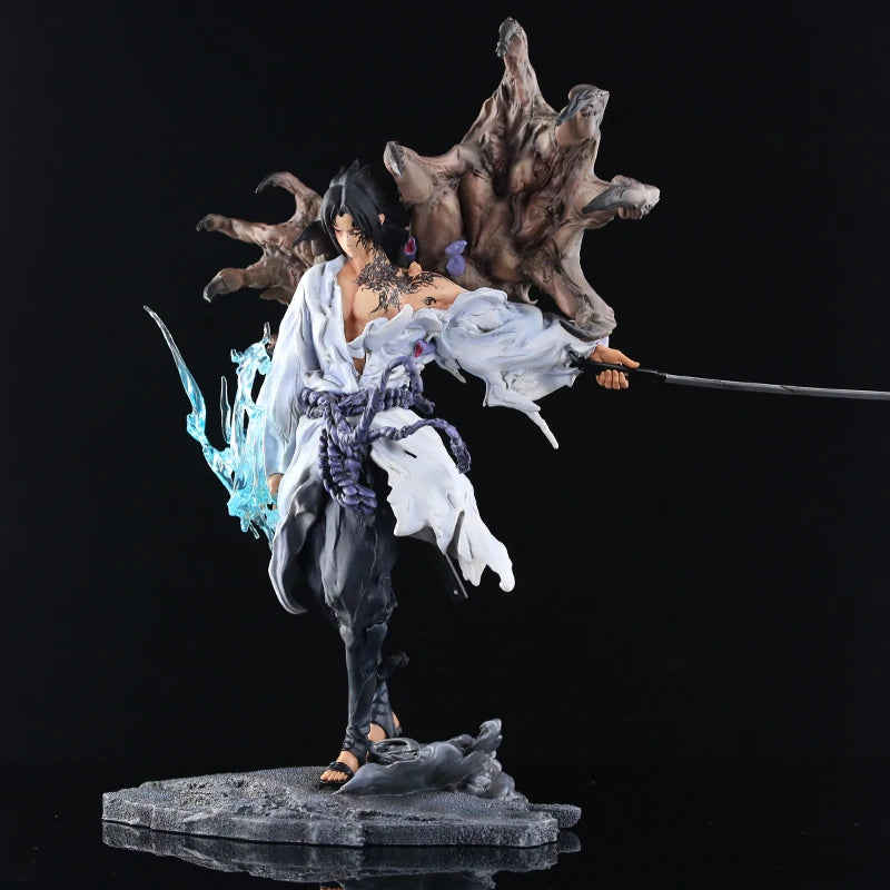 Naruto Tiemu Uchiha Sasuke Anime Figure 24cm GK Action Figurine Pvc Statue Model Doll Collectible Desk Decora Toy Christmas Gift