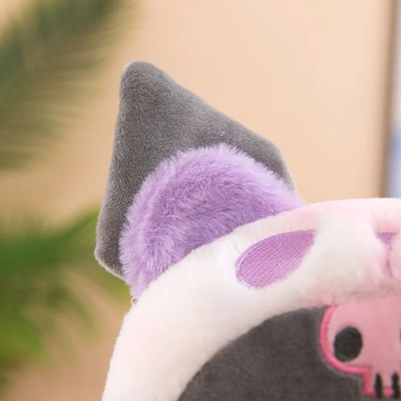 25CM Sanrio Kuromi Stuffed Plush Animal Dolls Hello Kitty Melody Cinnamoroll Plushies Decoration Room Pillow Kids Birthday Gifts