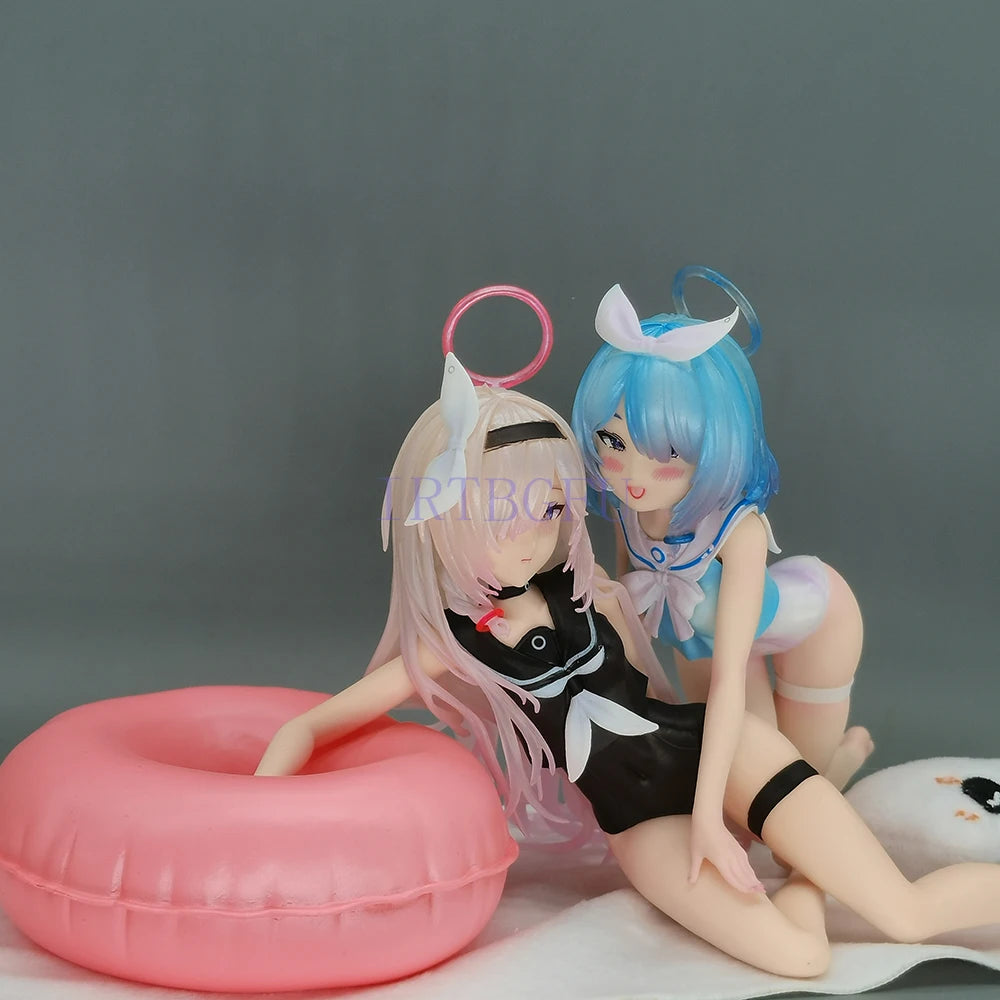 12cm Arona And Plana Swimsuit Blue Archive Girls Toys Chinese Anime Figures PVC Action Figure Toy Game Collectible Model Doll