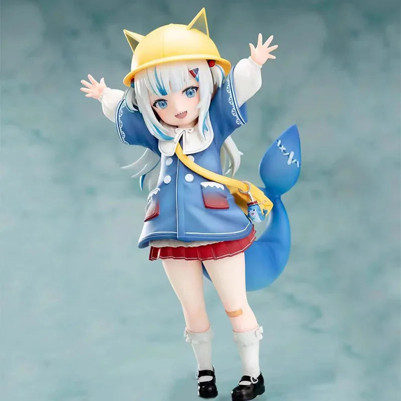 Anime Cute Shark Hololive Action Figure Gk Kawaii Gawr Gura Figure Kindergarten Ver Figurine PVC Collectible Peripheral Gifts