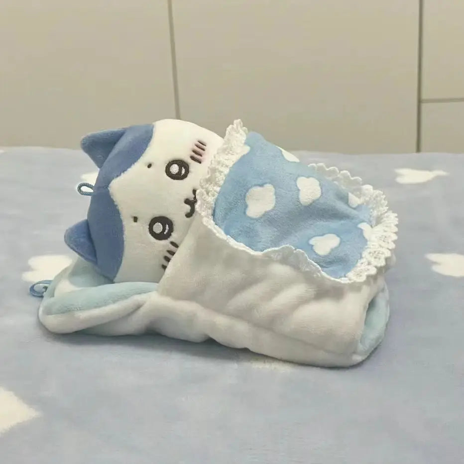 Cute Sleeping Bag Chiikawa Baby Sleeping Bag Cotton Plush Doll Chiikawa Plush Keychain Bag Pendant Decorative Plush Toy  Gift
