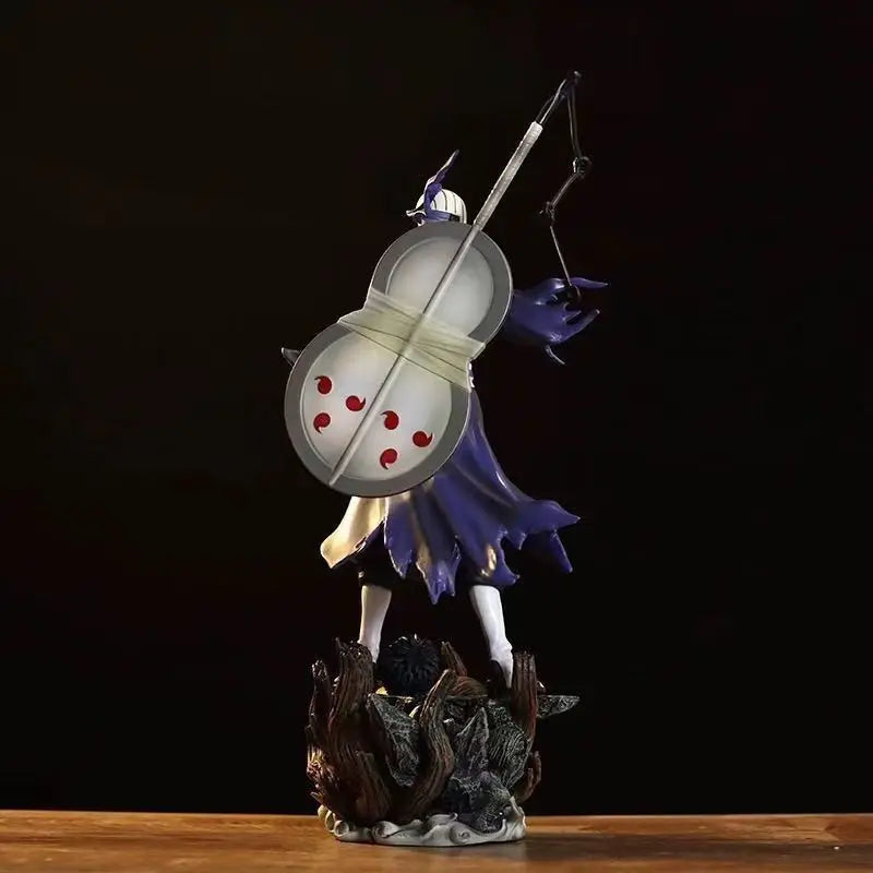 22cm NARUTO Anime Figures GK Uchiha Obito Double Headed Model Peripheral Doll PVC Collect Toys Statue Birthday Ornament Gift