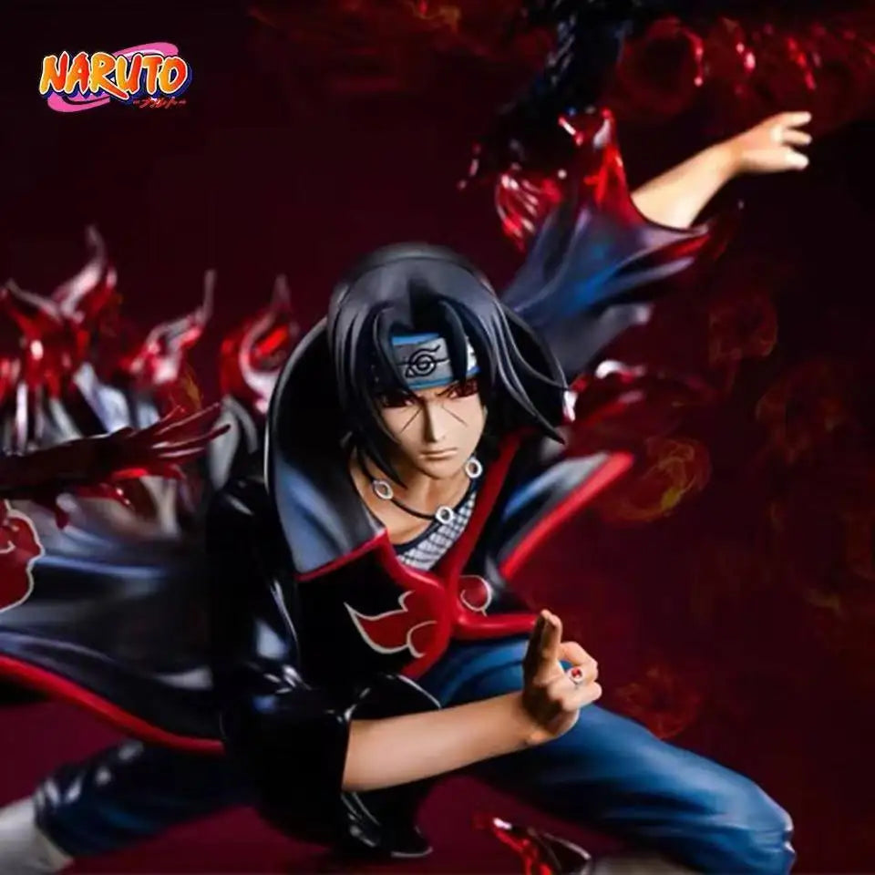 Naruto Anime Subduction Itachi Uchiha Action Figure Raven Itachi PVC Model Collection Toys for Kids Gift