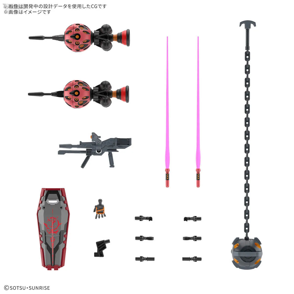 Bandai HG 1/144 HGUC Gundam Gquuuuuux RED Gundam Model Kit Anime Fighter Assembly Model Anime Action Figure Toy Gift for kid