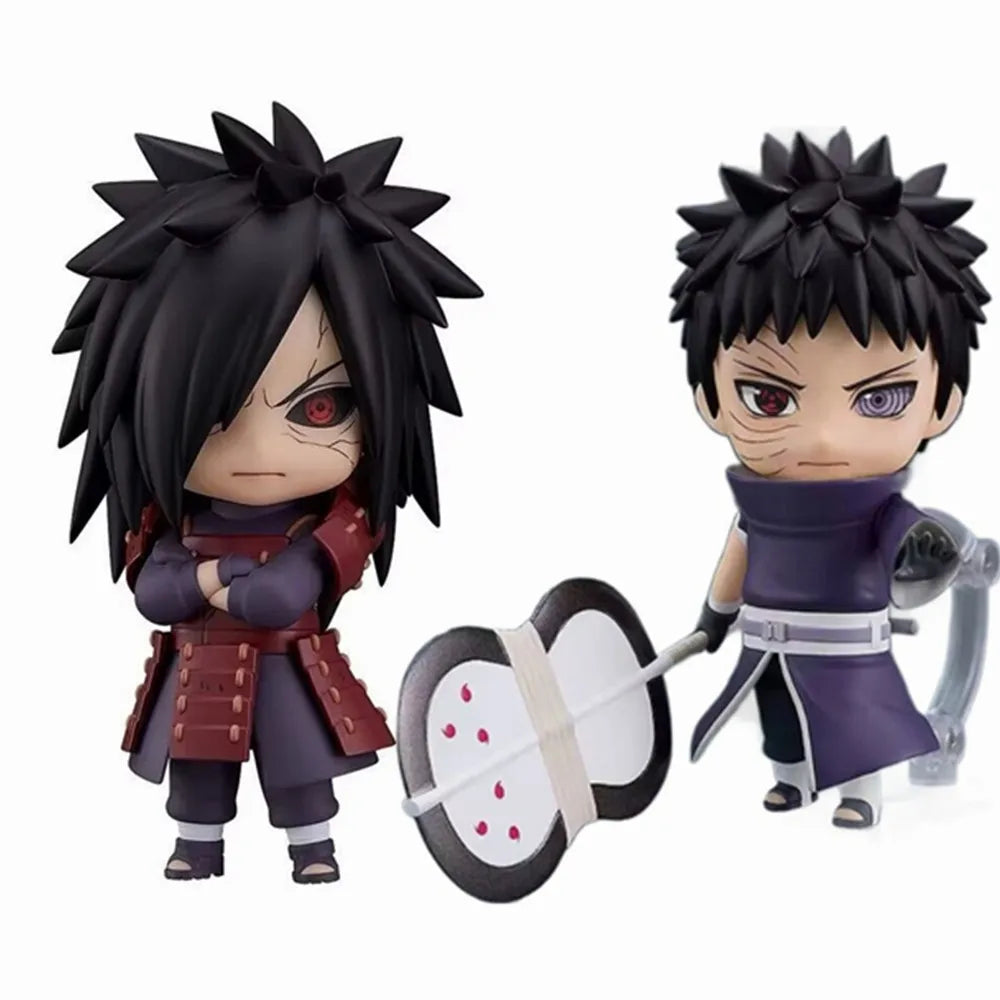 Anime Figures Naruto Uchiha Madara 2175 Uchiha Obito 2120 Action Figure Model Shippuden Toys for Children PVC Collector 10cm