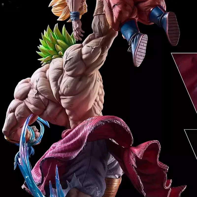 Broli Vs Goku Anime Figure Dragon Ball Broli 28cm Figurine Pvc Statue Model Doll Desk Decoration Collectible Toys Christmas Gift Dragon Ball Collectible Figure