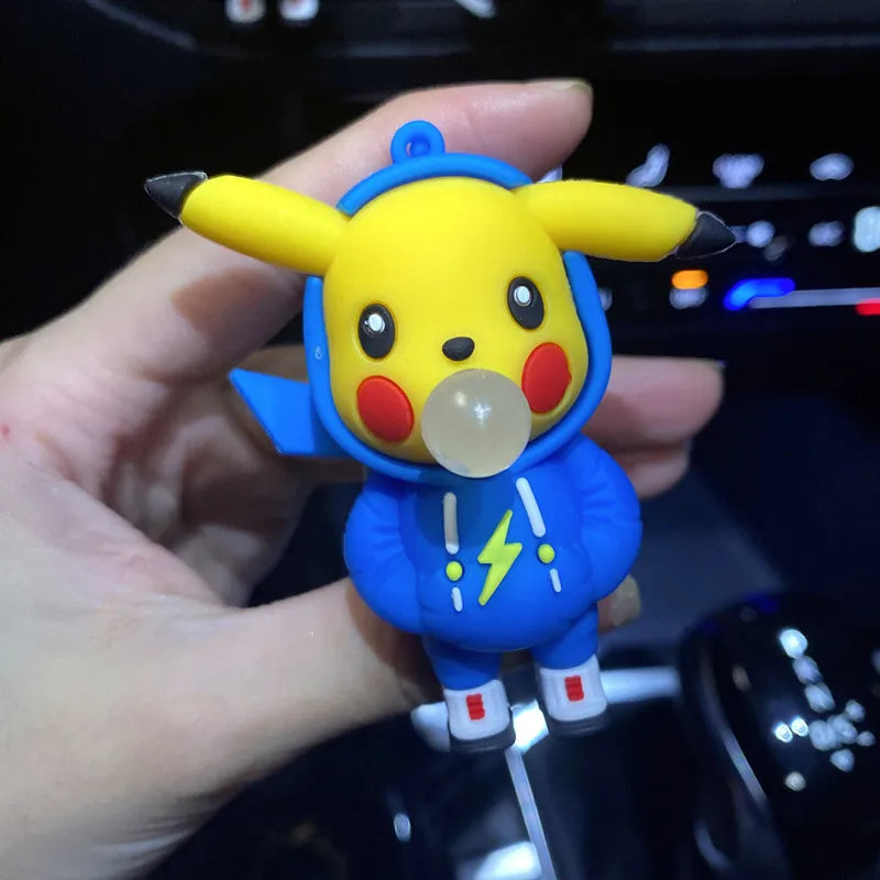 Anime Pokemon Cartoon Pikachu Psyduck Action Figures Car Air Outlet Perfume Clip Decor Auto Air Freshener Interior Accessories