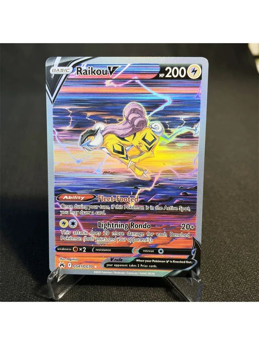 Pokémon Cards Holographic Card Sun & Moon Series Mewtwo Pikachu Paikou Serena Caitlin Collection Cards Toys Gifts Proxy Card