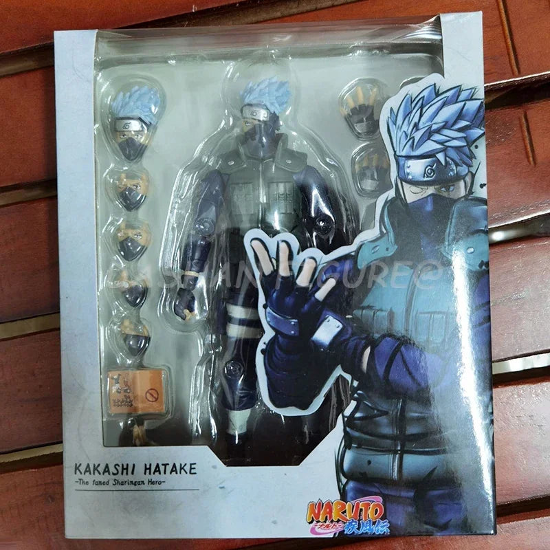 Shf Naruto Hatake Kakashi Action Figure PVC Collection Anime Naruto Shippuden Namikaze Minato Figurine Movable Model Toys Gifts
