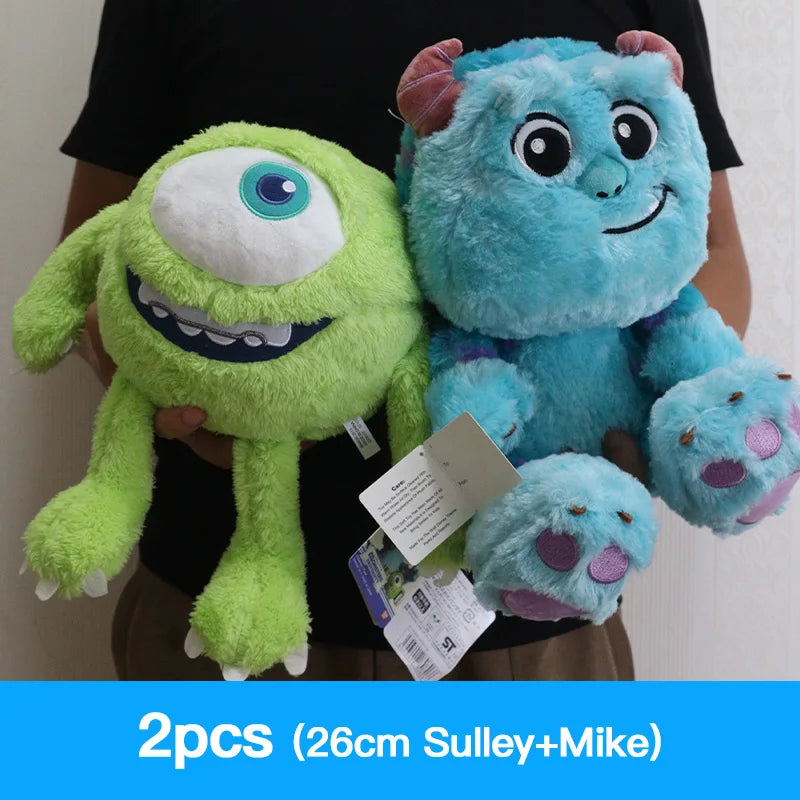 Kawaii Disney Monsters University Stuffed Toys Set Movies And Tv James P Sullivan Mike Mr.Q Cute Anime Stuff Gift For Girlfriend