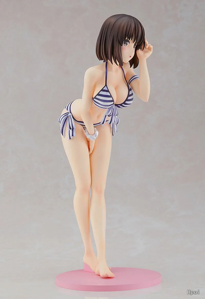 19CM Anime Megumi Kato Swimsuit Ver Figure Saekano How To Raise A Boring Girlfriend Pajamas Figure Action Figures Model Toys
