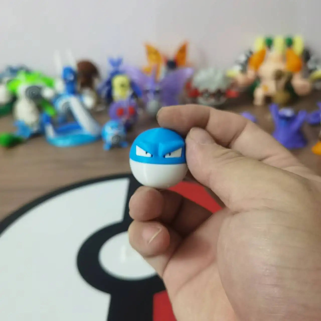 Pokemon Anime Figures Electrode Voltorb Proportion World 1:20 Diy 3d Printing Cute Cartoon Character Desktop Model kids toy Gift