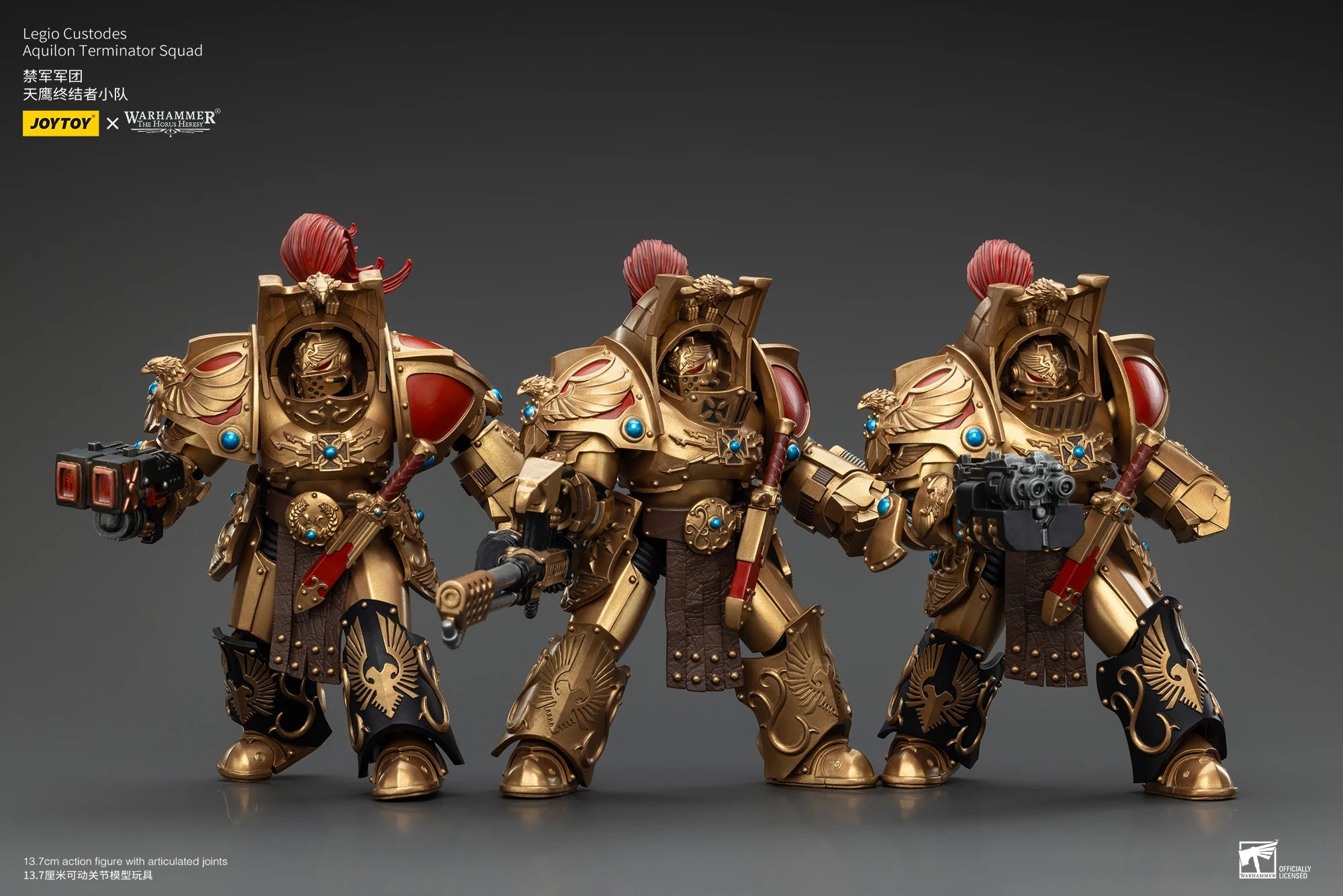 JOYTOY Warhammer 30k 1/18 Action Figures Legio Custodes Aquilon Terminator Squad Toy Collection Figure