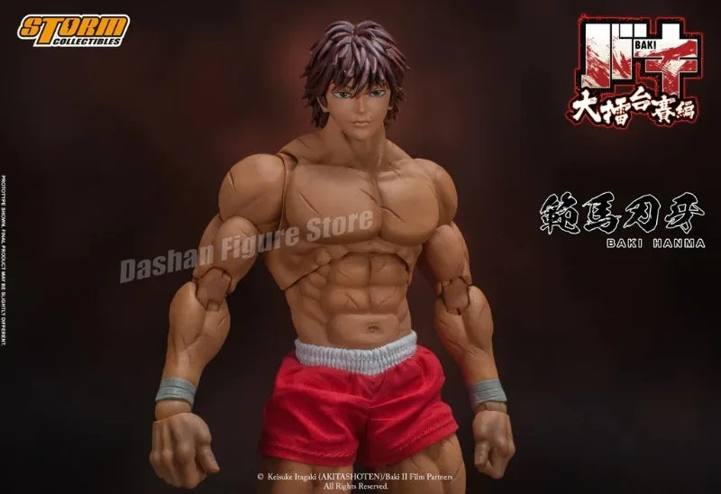 17cm Ko St Storm Toys Baki Hanma Action Figure Fighting Anime BAKl Kibk Son Of Ogre Figurine Collectible Model Dolls Toy Gifts