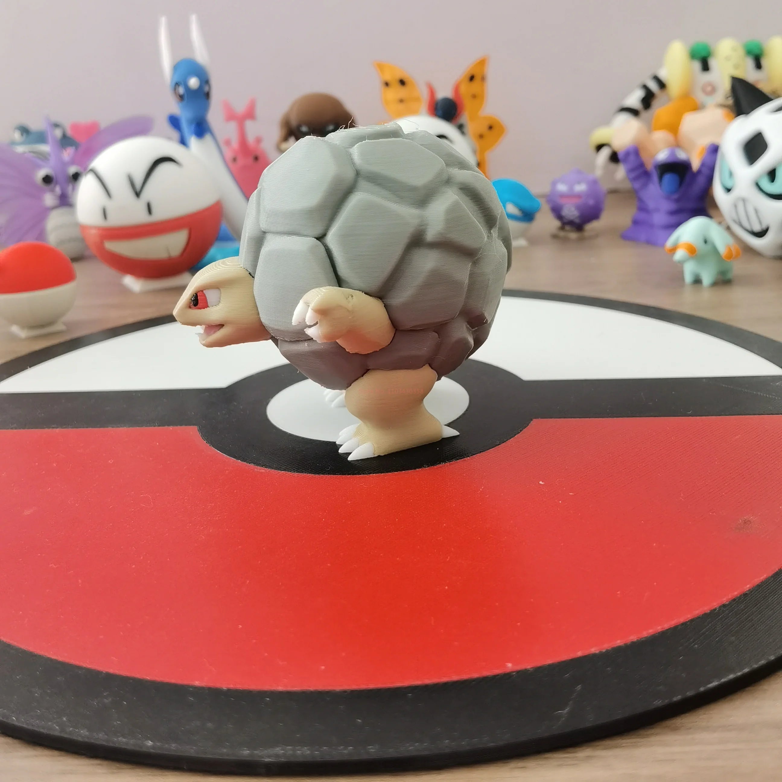 Anime Graveler Golem Geodude Action Figure Proportion World 1:20 Diy 3d Printing Kawaii Character Collection Model Kids Toy Gift