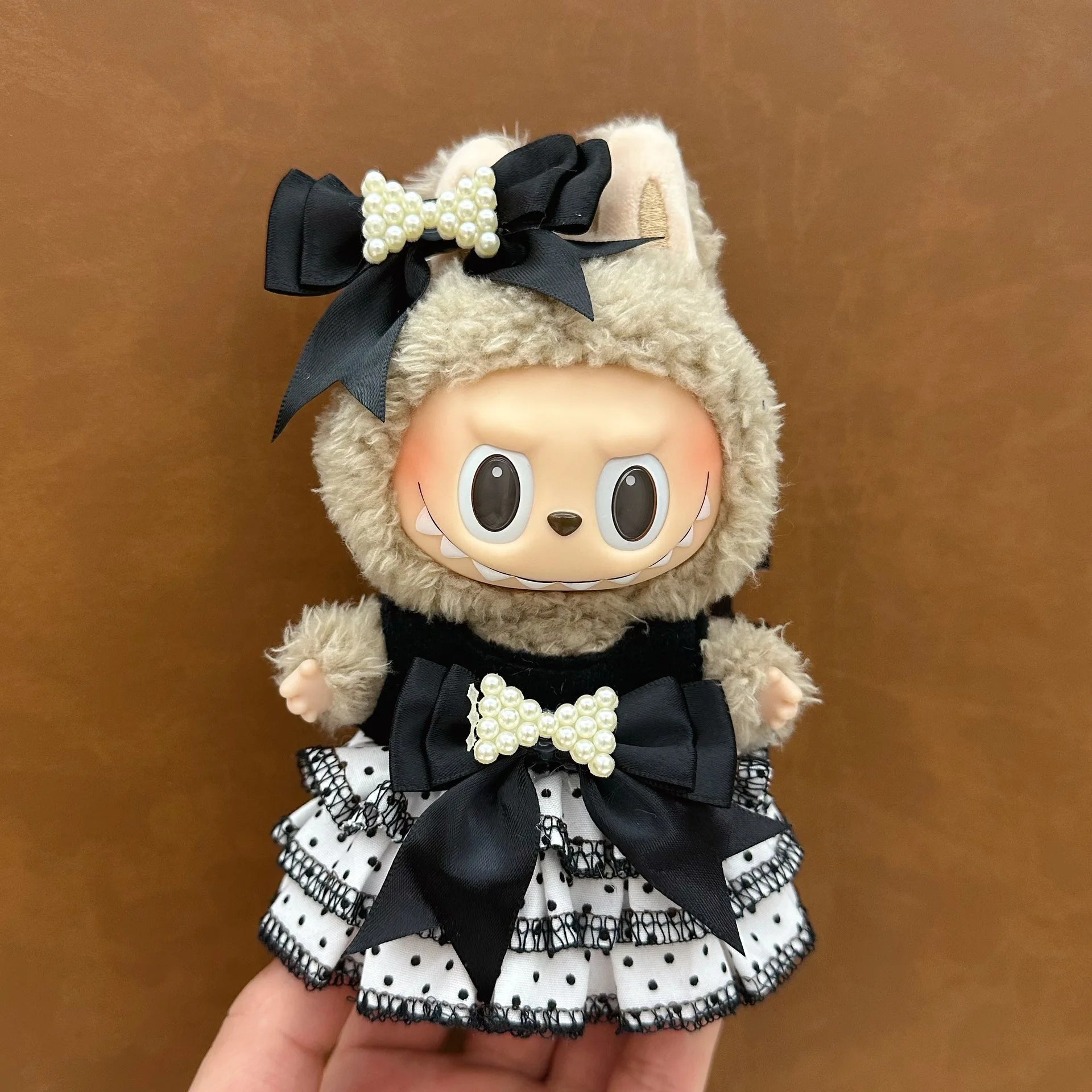 Labubu Baby Clothes 17cm Labubu Cloth Clothes Blind Box No Doll Skirt Set Cute Dress Changing Toys Cross border Wholesale