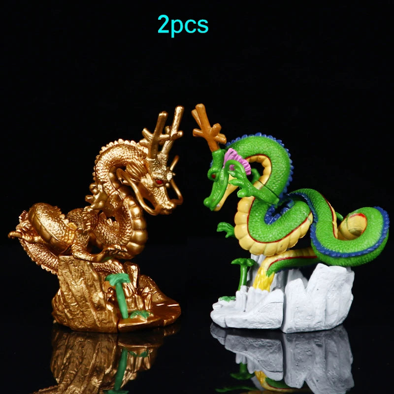 Dragon Ball Summon the Dragon Little Green Dragon Toy Hand-made Office Model with Base Cake Ornament Ornament Gift