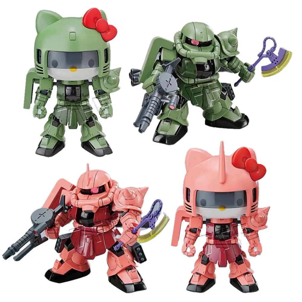 New Kt Ms-05 Zakuii Sd Anime Figures Sdcs Assembly Model Statue Action Figure Doll Collection Decor For Kids Toys Gifts