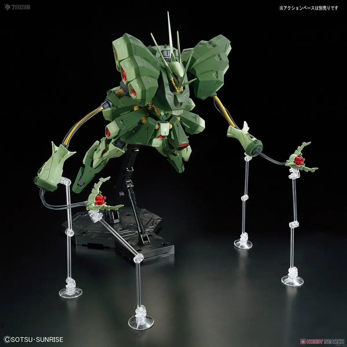 Bandai Original MODEL KIT GUNDAM RE 1/100 ALL  JAGD DOGA  ZAKU Anime Action Figure Assembly Model Toys  Model Gifts for Boys