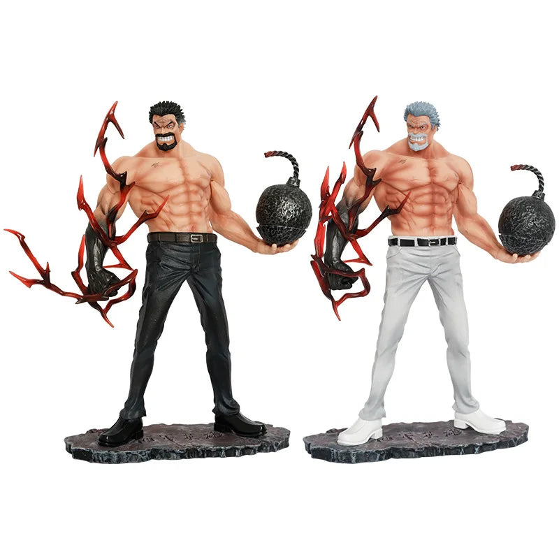 26cm One Piece Anime Figures Monkey D Garp Standing Posture Sculpture Scene Doll Pvc Model Statue Ornament Collection Toys Gifts