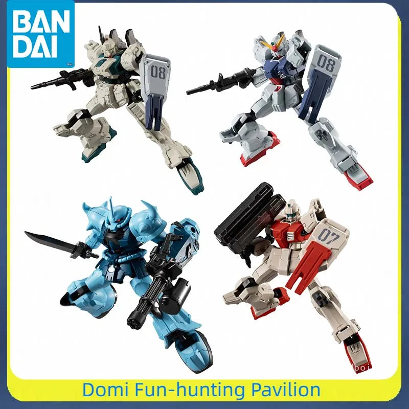 Bandai Original Candy Toy MOBILE SUIT GUNDAM: THE 08th MS TEAM Anime Figure Gundam Ground Type/B-3 GOUF CUSTOM/GM Ground Type