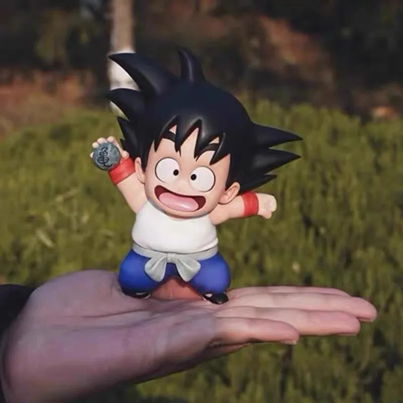11-13cm Anime Dragon Ball Z Childhood Goku and Krillin PVC Classic Scene Action Figures Collectible Model Toys Gifts