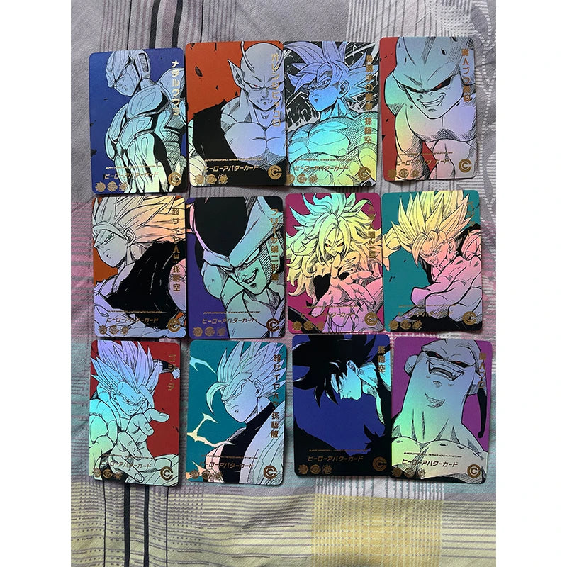 54Pcs/set Dragon Ball Super Son Goku Bejita Yonsei Goku Black DIY Homemade Flash Card Christmas Birthday Gift Game Toys