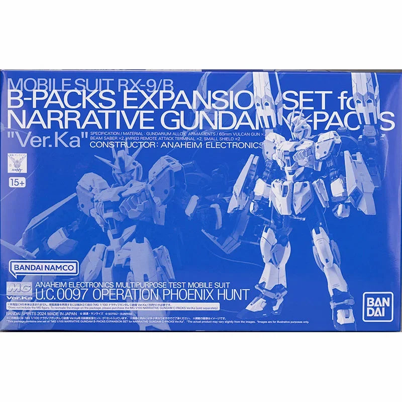 Bandai MG PB 1/100 Statement NT GUNDAM C Equips Ver.KA B Equips Anime Figures Model Movable Joints High Quality Collectible Toys