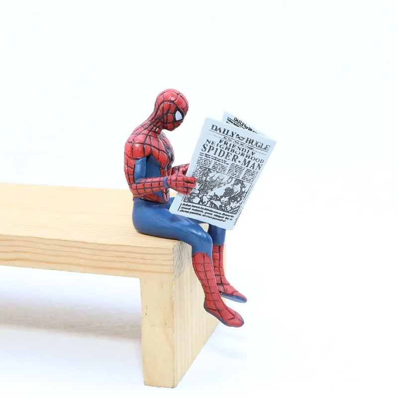 4pcs Marvel Superhero Spider Man 7-8cm Action Figure Decorative Ornaments Model Collection Mini Model Toys Birthday Gift