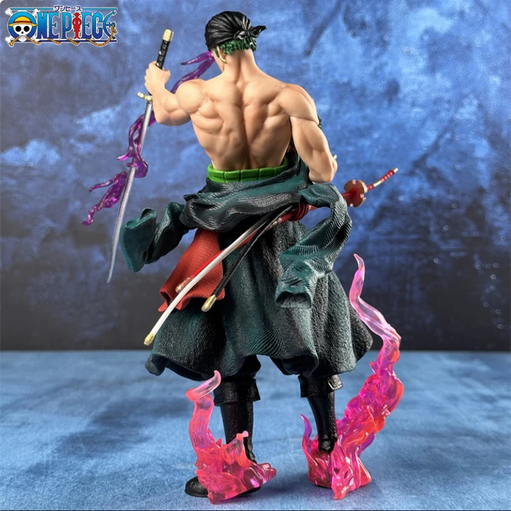 Comic Doll Bathing Blood Roronoa Zoro PVC 21cm Action Doll Series Exquisite Model Birthday Gift Doll