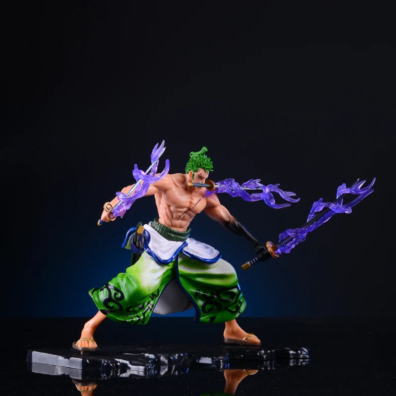 20cm One Piece Anime Figure GK Roronoa Zoro Action Figure PVC Collection Cartoon Model Doll Gift Toys Decoration