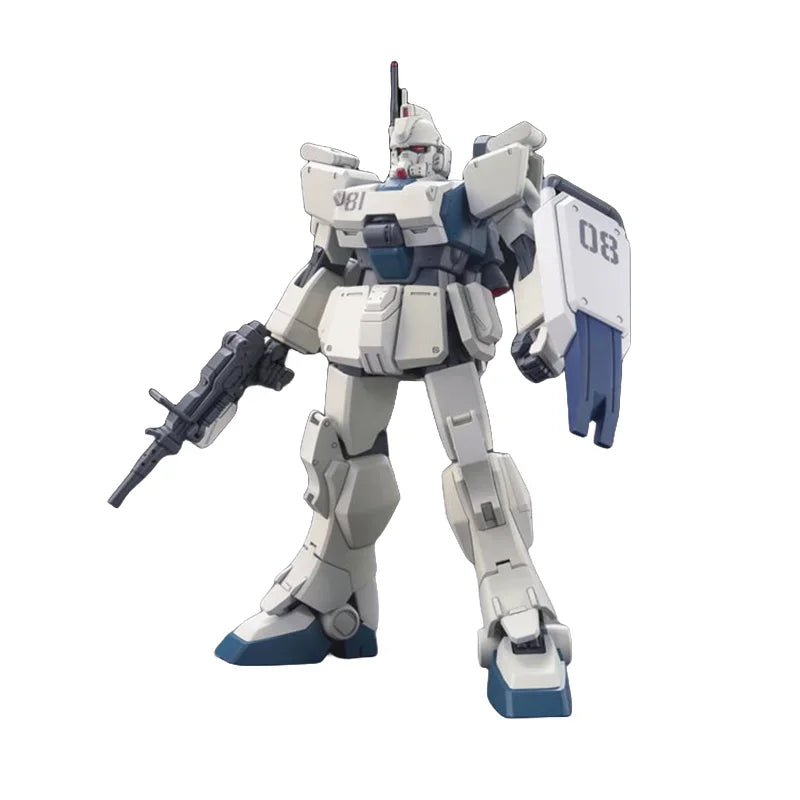 Bandai Original GUNDAM Anime Model HGUC Series 1/144 RX-79[G] Ez-8 GUNDAM Ez8 Action Figure Assembly Model Toys Gifts for Kids