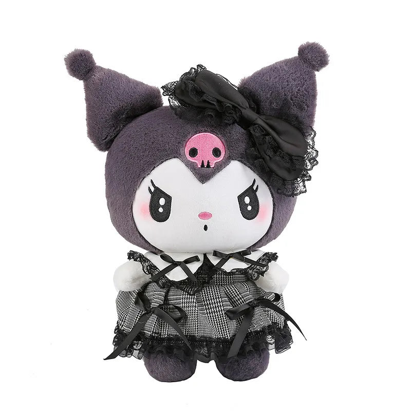 Sanrio Kuromi Cinnamoroll Melody Plush Toy Doll Anime Kawaii Doll Pendant Collection Children's Birthday Festival Gift