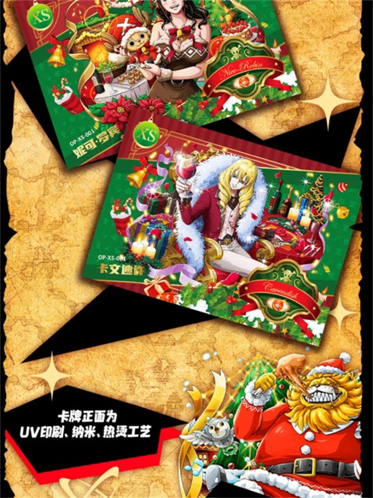 New One Piece Card Straw Hat Pirate Luffy Zoro Nami Classic Anime Character Collection Card Toys Gifts