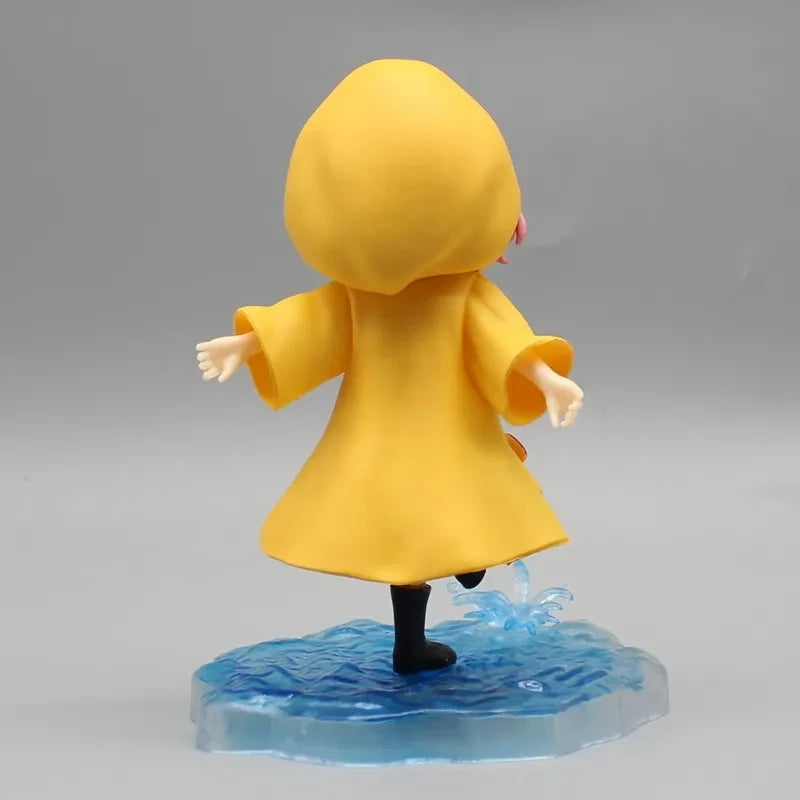 12.5CM Anime Spy × Family Anya Forger Action Figure Raincoat Version PVC Model Toy Statue Collection Christmas Gift For Children