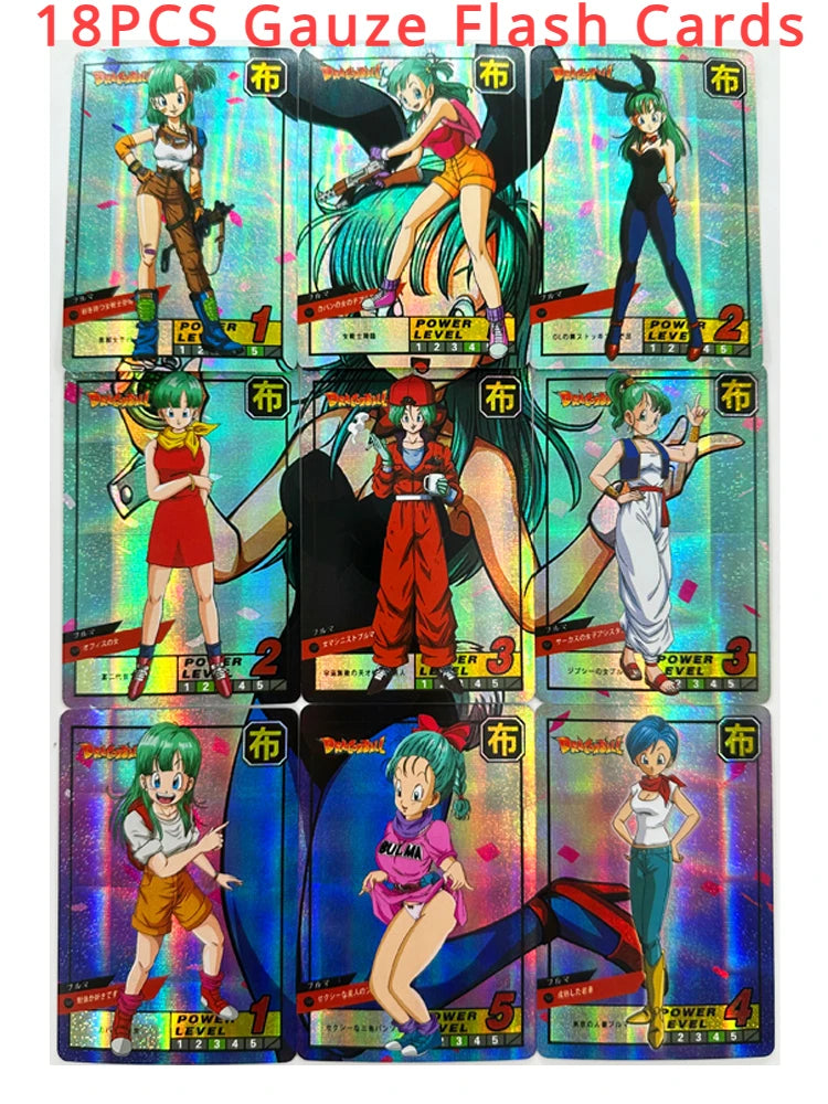 18pcs/set Z GT Super Saiyan Heroes Battle Card Ultra Instinct Goku Bulma 9in1 Game Collection Cards