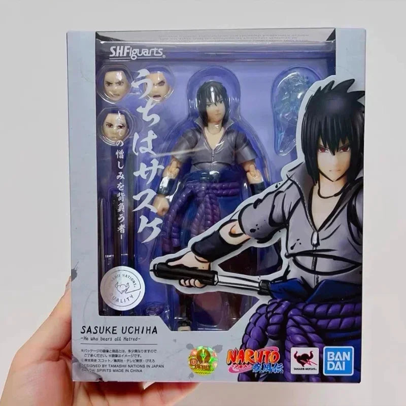 Bandai Anime Action Figure Naruto SHFiguarts SHF Uchiha Obito Hatake Kakashi Finished Model Collection Toy Gift for Kid
