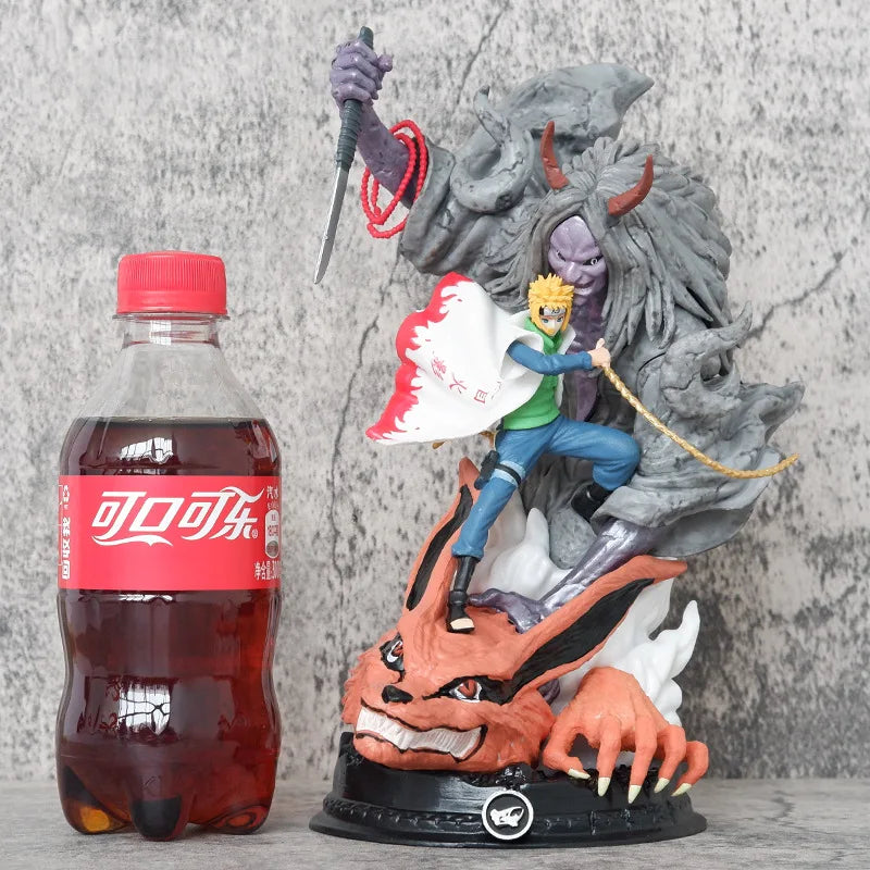 23cm Naruto Sasuke Namikaze Minato Action Figures Toys